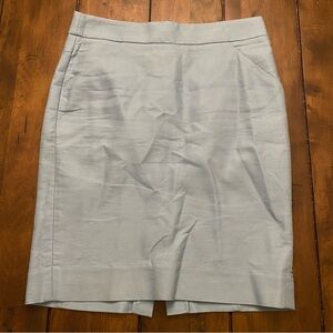 J. Crew Soft Blue Pencil Skirt